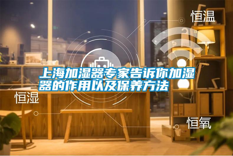 上海加濕器專家告訴你加濕器的作用以及保養(yǎng)方法