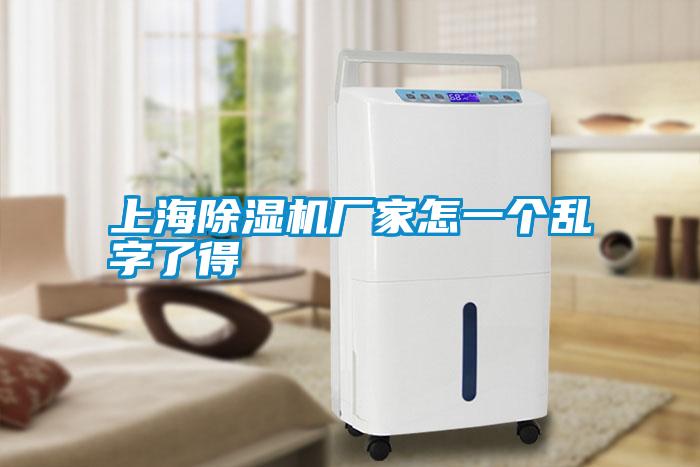 上海除濕機(jī)廠家怎一個亂字了得