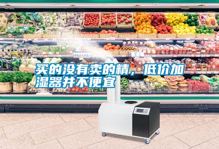 買(mǎi)的沒(méi)有賣(mài)的精，低價(jià)加濕器并不便宜