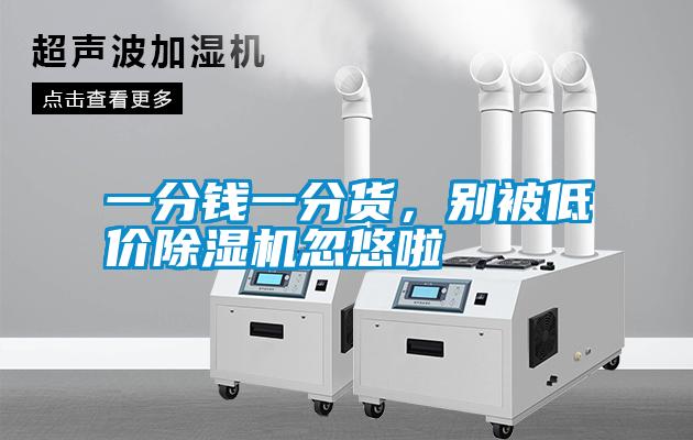 一分錢(qián)一分貨，別被低價(jià)除濕機忽悠啦