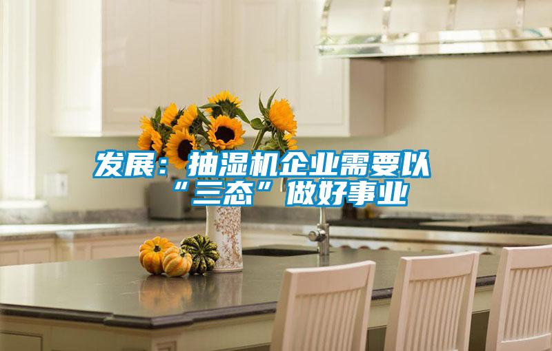 發(fā)展：抽濕機企業(yè)需要以“三態(tài)”做好事業(yè)