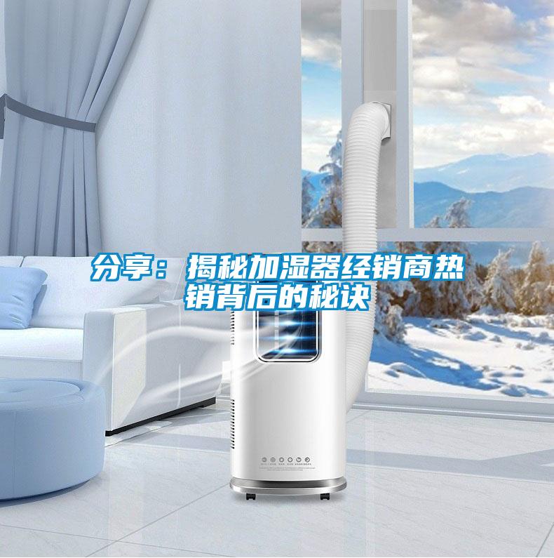 分享：揭秘加濕器經(jīng)銷(xiāo)商熱銷(xiāo)背后的秘訣
