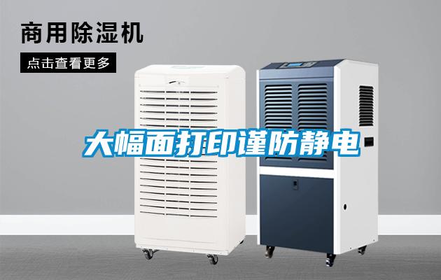 大幅面打印謹防靜電