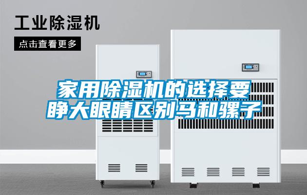 家用除濕機的選擇要睜大眼睛區(qū)別馬和騾子