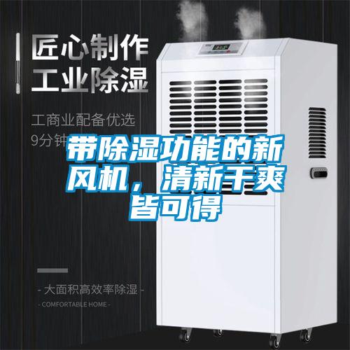 帶除濕功能的新風(fēng)機，清新干爽皆可得