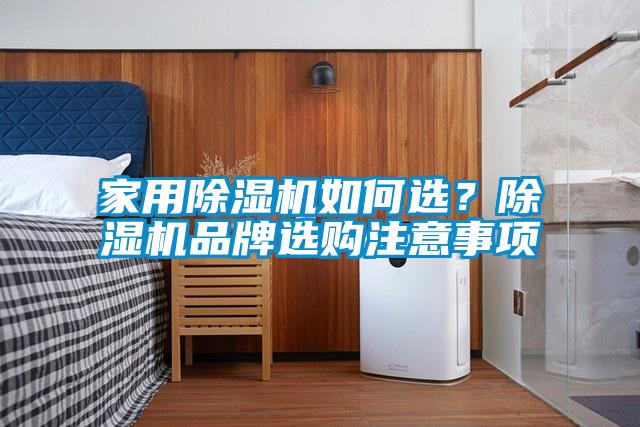 家用除濕機如何選？除濕機品牌選購注意事項