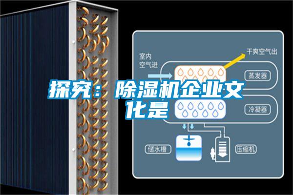 探究：除濕機企業(yè)文化是