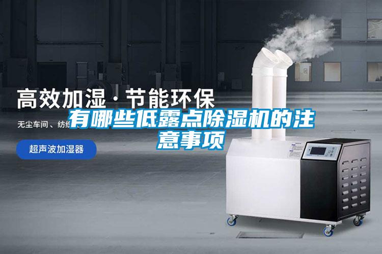 有哪些低露點(diǎn)除濕機的注意事項