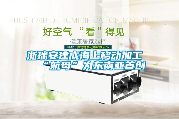 浙瑞安建成海上移動(dòng)加工“航母”為東南亞首創(chuàng)
