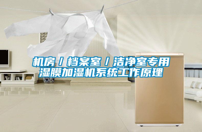 機房／檔案室／潔凈室專(zhuān)用濕膜加濕機系統工作原理