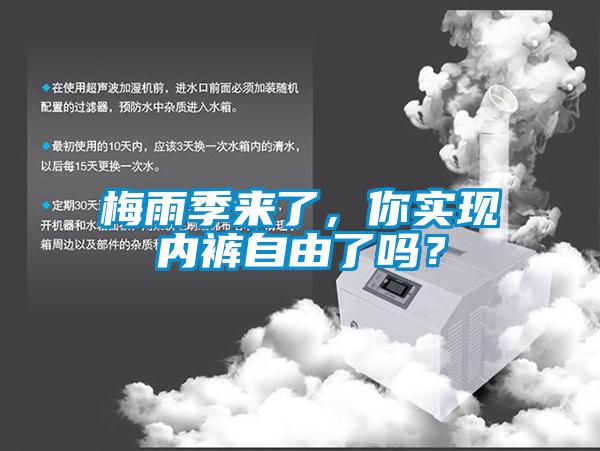 梅雨季來了，你實現(xiàn)內(nèi)褲自由了嗎？