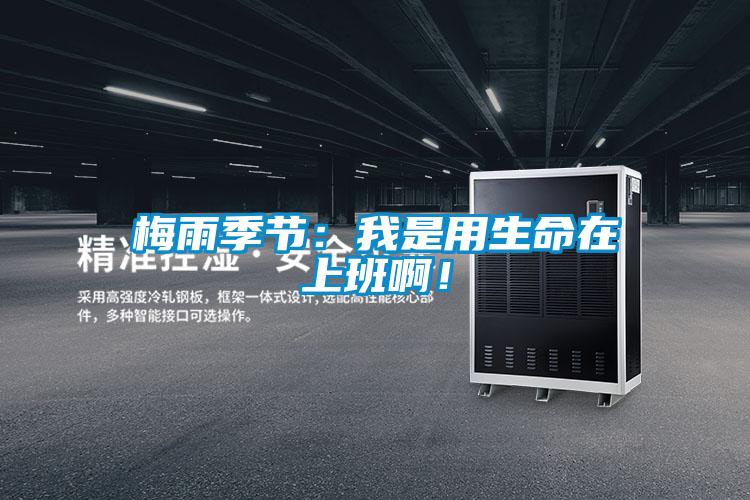 梅雨季節：我是用生命在上班??！