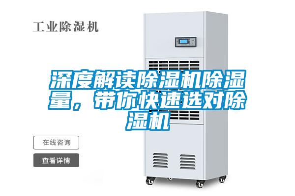 深度解讀除濕機除濕量，帶你快速選對除濕機
