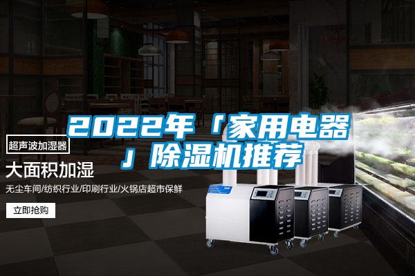 2022年「家用電器」除濕機(jī)推薦