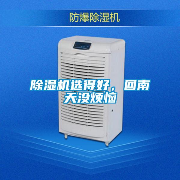 除濕機(jī)選得好，回南天沒煩惱