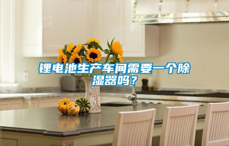 鋰電池生產(chǎn)車間需要一個(gè)除濕器嗎？