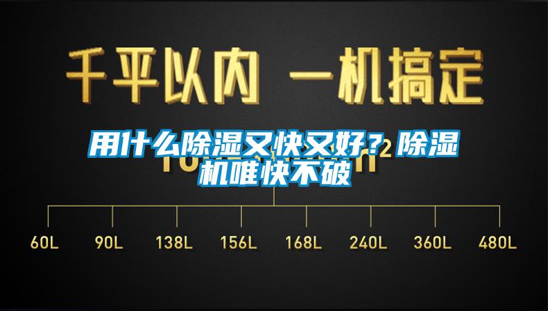 用什么除濕又快又好？除濕機唯快不破