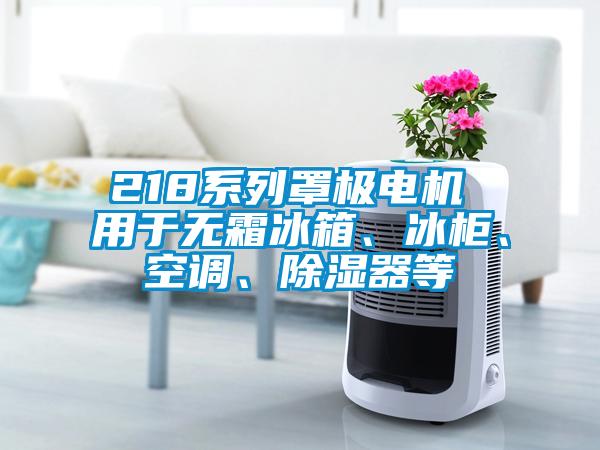 218系列罩極電機 用于無(wú)霜冰箱、冰柜、空調、除濕器等