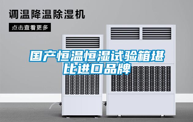 國產(chǎn)恒溫恒濕試驗箱堪比進(jìn)口品牌