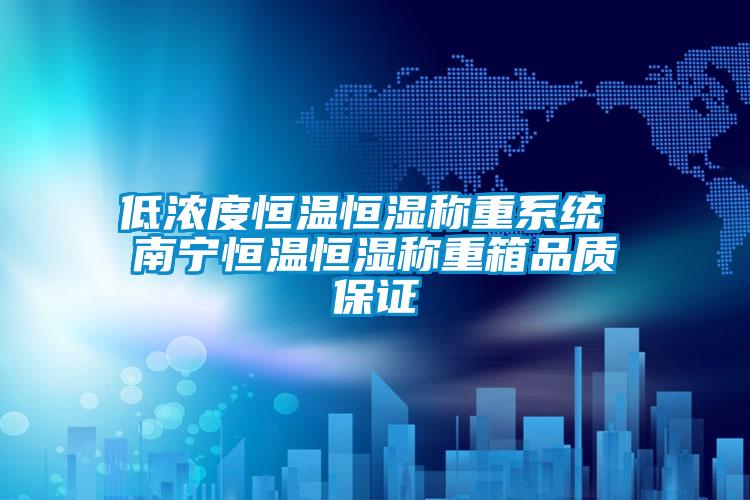 低濃度恒溫恒濕稱(chēng)重系統 南寧恒溫恒濕稱(chēng)重箱品質(zhì)保證