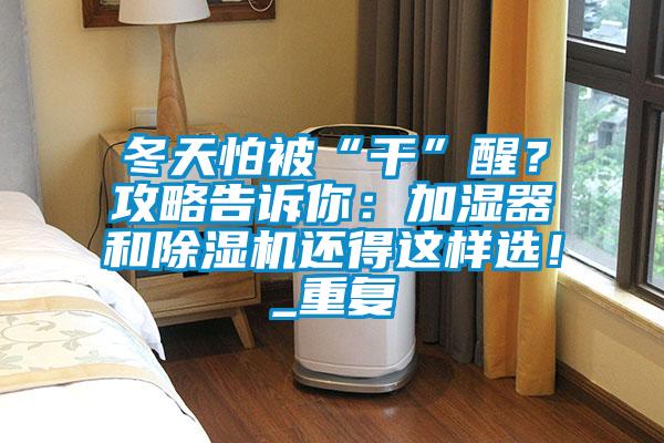 冬天怕被“干”醒？攻略告訴你：加濕器和除濕機還得這樣選！_重復