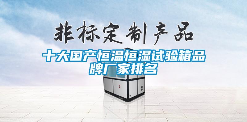 十大國產(chǎn)恒溫恒濕試驗(yàn)箱品牌廠家排名