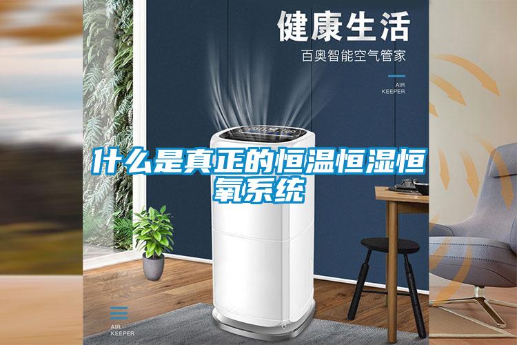 什么是真正的恒溫恒濕恒氧系統