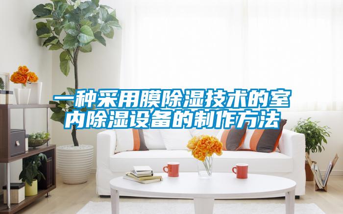 一種采用膜除濕技術(shù)的室內除濕設備的制作方法