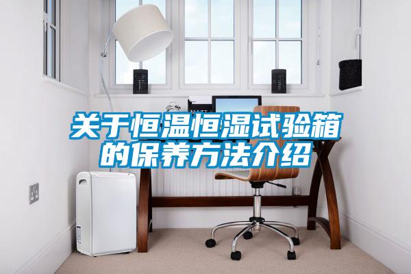 關(guān)于恒溫恒濕試驗箱的保養方法介紹