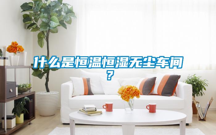 什么是恒溫恒濕無(wú)塵車(chē)間？