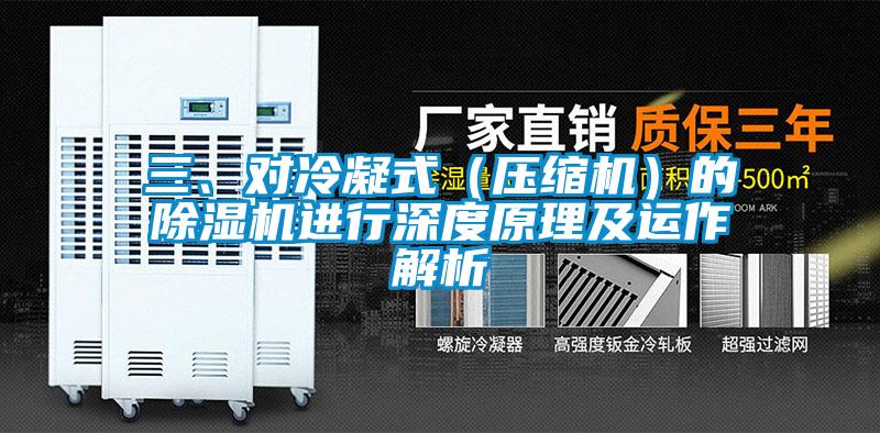 三、對冷凝式（壓縮機）的除濕機進(jìn)行深度原理及運作解析