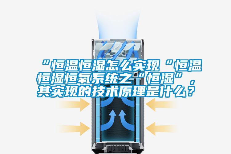 “恒溫恒濕怎么實(shí)現“恒溫恒濕恒氧系統之“恒濕”，其實(shí)現的技術(shù)原理是什么？