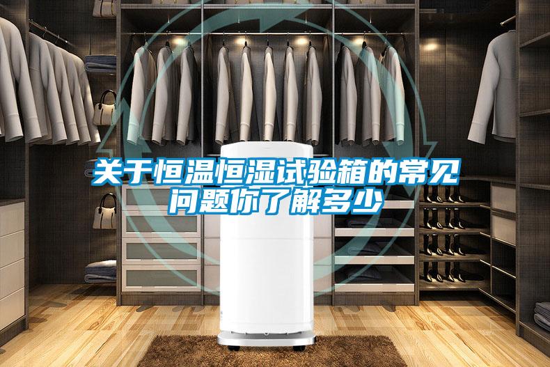 關(guān)于恒溫恒濕試驗箱的常見(jiàn)問(wèn)題你了解多少