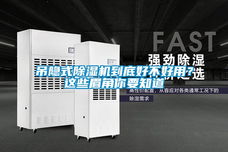 吊隱式除濕機到底好不好用？這些眉角你要知道