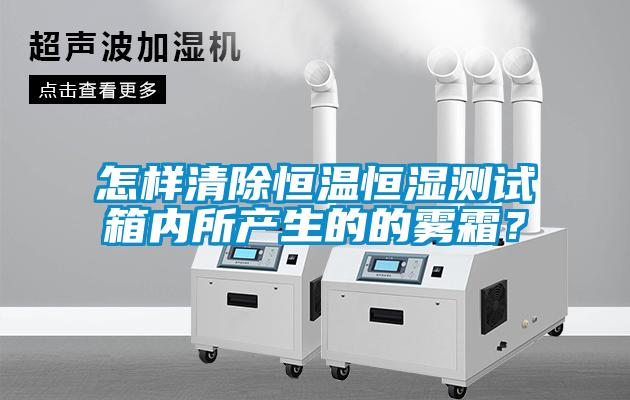 怎樣清除恒溫恒濕測試箱內(nèi)所產(chǎn)生的的霧霜？