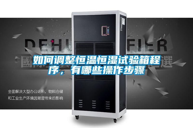 如何調整恒溫恒濕試驗箱程序，有哪些操作步驟