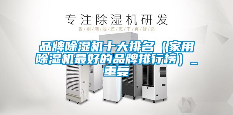 品牌除濕機十大排名（家用除濕機最好的品牌排行榜）_重復