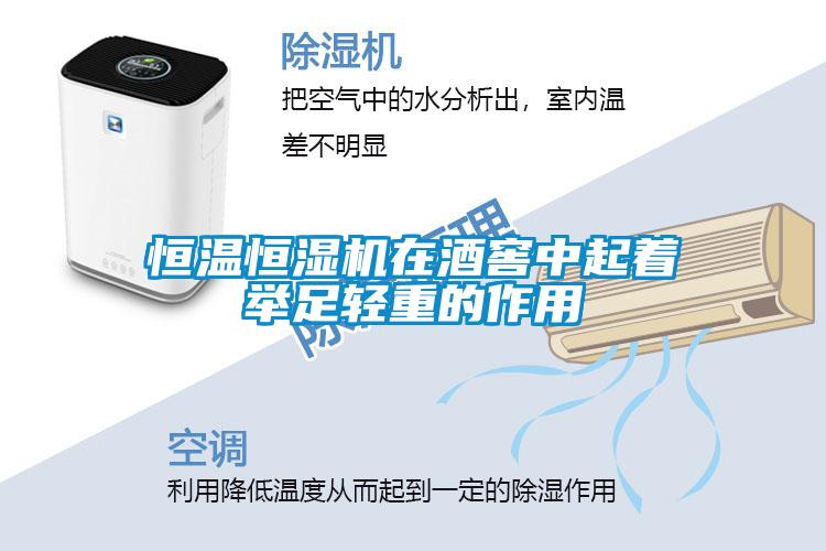 恒溫恒濕機在酒窖中起著(zhù)舉足輕重的作用