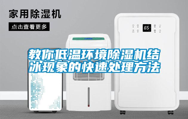 教你低溫環(huán)境除濕機(jī)結(jié)冰現(xiàn)象的快速處理方法