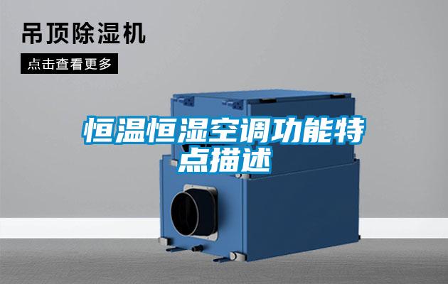 恒溫恒濕空調功能特點(diǎn)描述