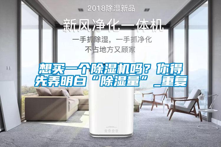 想買一個(gè)除濕機(jī)嗎？你得先弄明白“除濕量”_重復(fù)