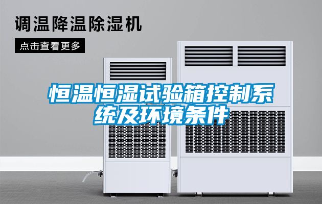 恒溫恒濕試驗箱控制系統及環(huán)境條件