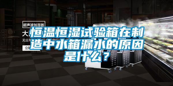 恒溫恒濕試驗箱在制造中水箱漏水的原因是什么？