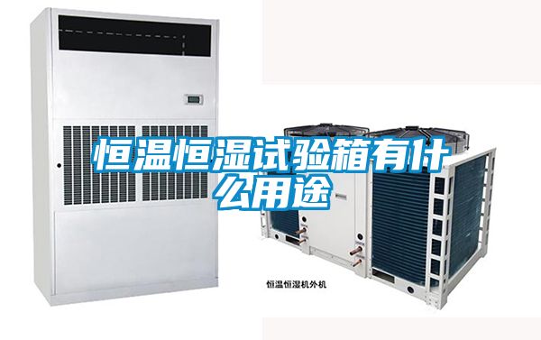 恒溫恒濕試驗箱有什么用途
