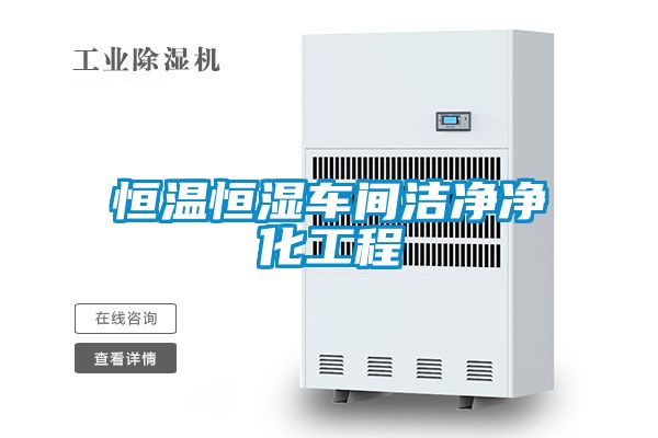 恒溫恒濕車(chē)間潔凈凈化工程