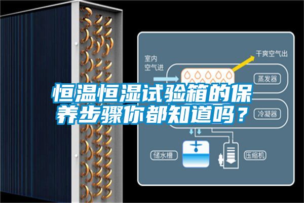 恒溫恒濕試驗箱的保養步驟你都知道嗎？