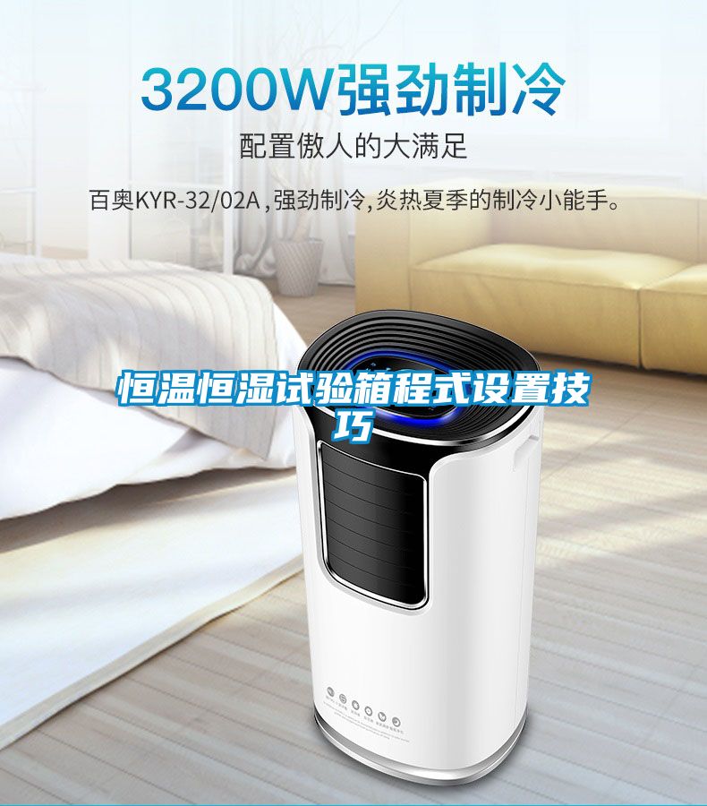 恒溫恒濕試驗箱程式設置技巧