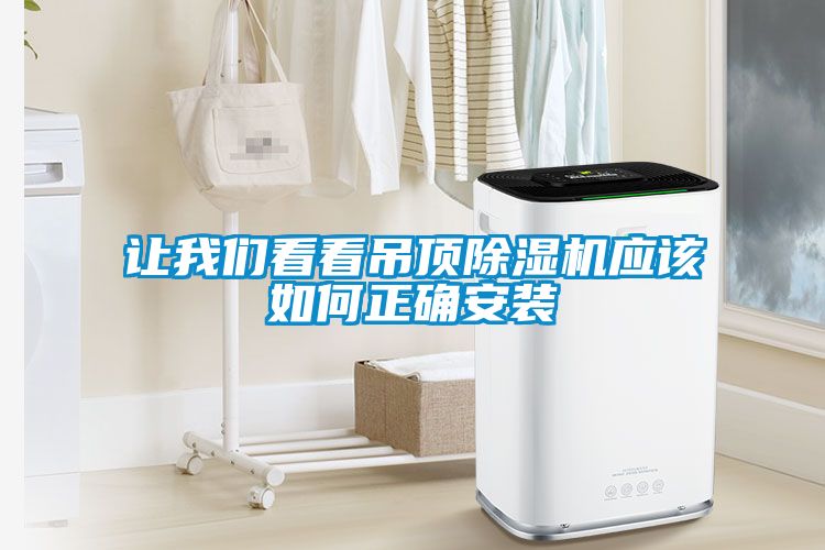 讓我們看看吊頂除濕機(jī)應(yīng)該如何正確安裝
