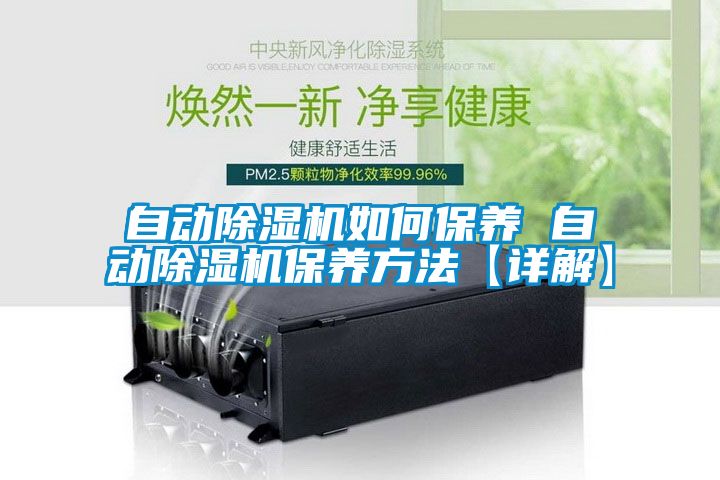 自動(dòng)除濕機如何保養 自動(dòng)除濕機保養方法【詳解】