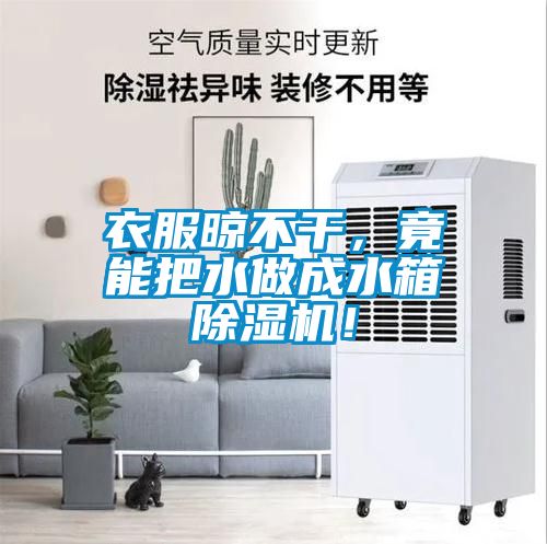 衣服晾不干，竟能把水做成水箱除濕機！